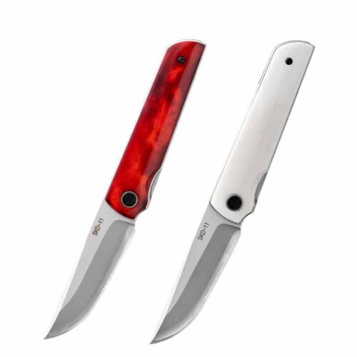SKD-11 Cow Bone Handle Folding Knife | Model BKS 063