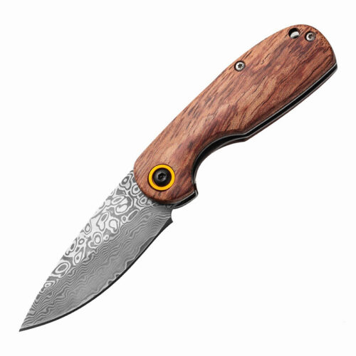 Damascus Steel Outdoor Folding Knife | Model BKS 018