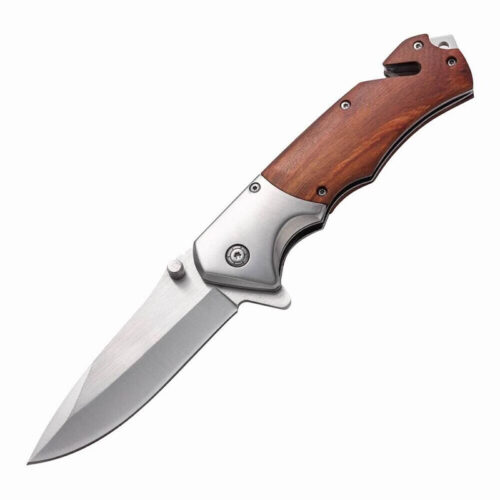 Outdoor wooden-handled folding knife | Model BKS 022