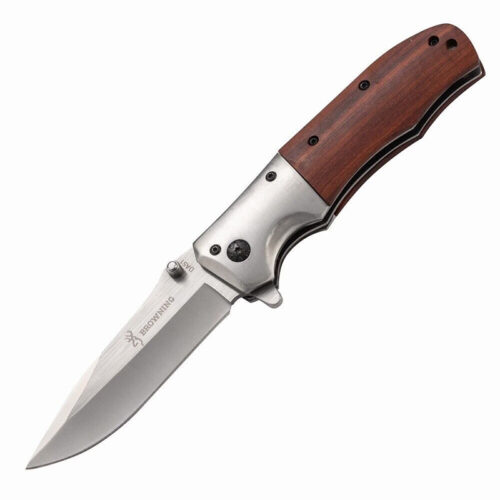 Stainless steel painted wood handle folding knife | Model BKS 015