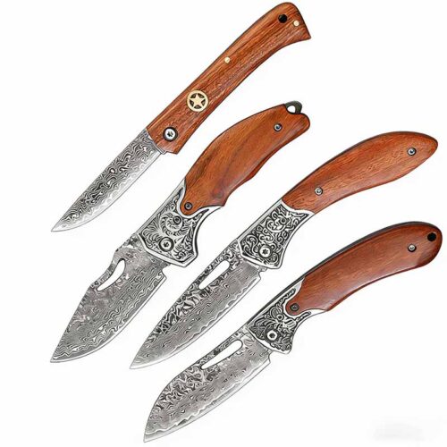 Damascus steel folding fruit knife | Model BKS 032