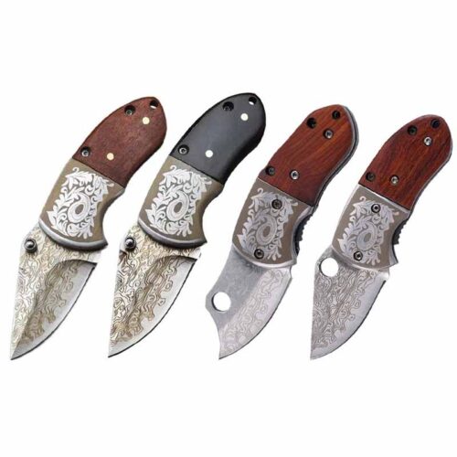Mini Damascus folding knife | Model BKS 054