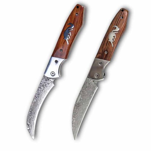 Damascus steel folding fruit knife | Model BKS 058