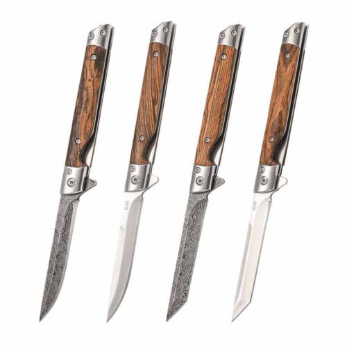 Damascus pattern folding knife | Model BKS 038